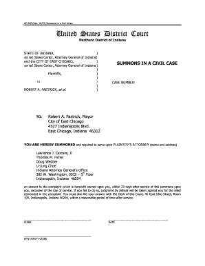 Summons in a Civil Action