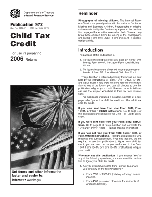 IRS Publication 972 Child Tax Credit Guide