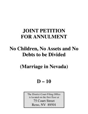 d10 joint petition for annulment no children form