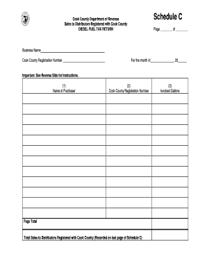 Cook County Diesel Fuel Tax Return