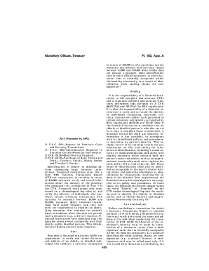 Currency Transaction Report Guidelines
