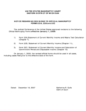Bankruptcy Form 22A Chapter 7