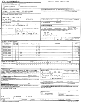 ADA Dental Claim Form