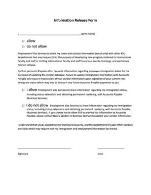 Information Release Form