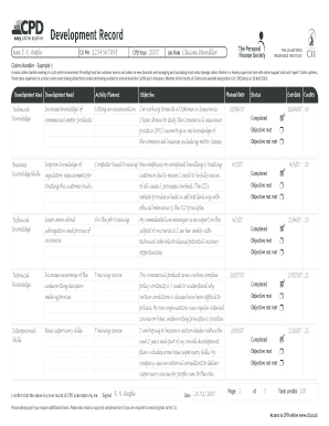 Claims Handler Development Record