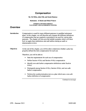 IRS Compensation Definitions Guide