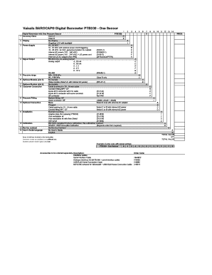 Vaisala BAROCAP Digital Barometer PTB330 Order Form