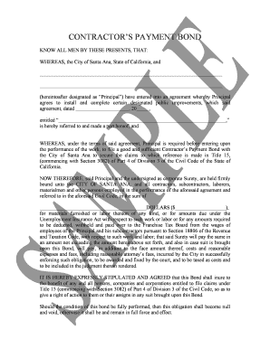 Contractor's Payment Bond