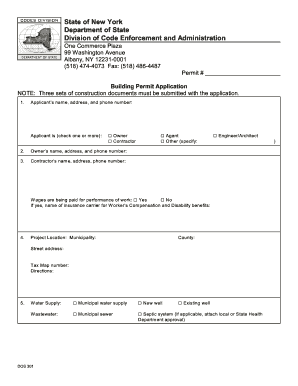 New York Building Permit Application
