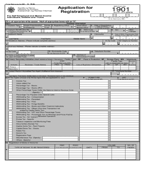 BIR Form 1901 Registration for Self-Employed