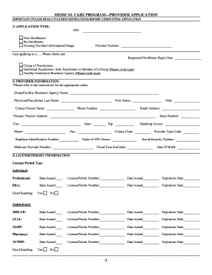 Maryland Medicaid Provider Application