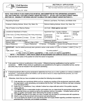 211 Waiver Application - Fill Online, Printable, Fillable, Blank ...