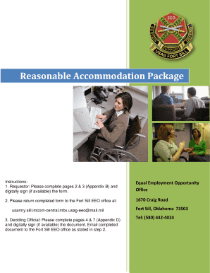 Reasonable Accommodation Request Form
