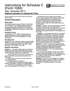 Instructions for Schedule C (Form 1065)