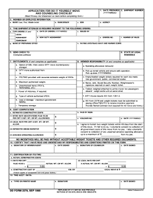 Do It Yourself Move Application