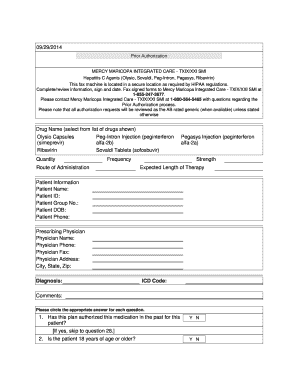 Hepatitis C Prior Authorization Form