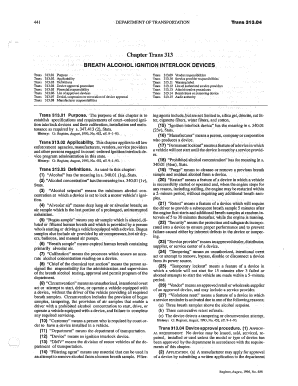 fillable online docs legis wisconsin chapter mrans 313 breath wisconsin ignition interlock exemption form