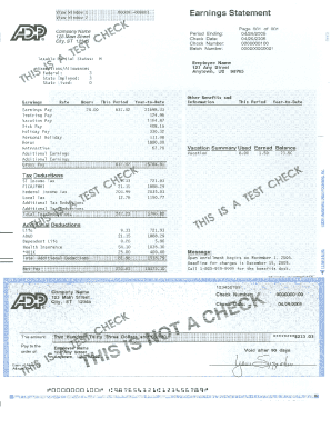 payroll check stub template