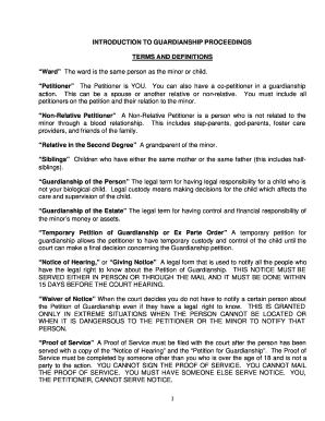 Guardianship Petition Guide