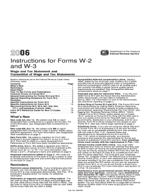 Instructions for Forms W-2 and W-3