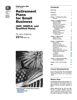 Publication 560 Retirement Plans for Small Business