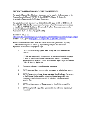 US Federal Non-Disclosure Agreement
