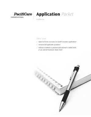 California Individual Application for Health Insurance
