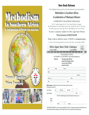 Methodism in Southern Africa Book Order Form