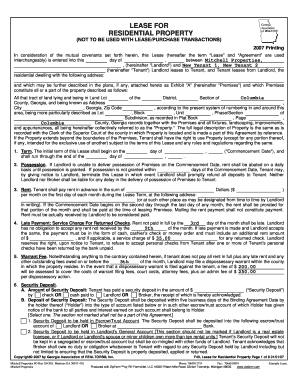 Georgia Residential Lease Agreement