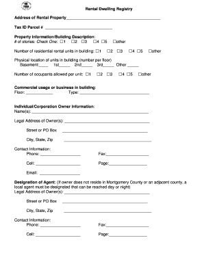 Rental Dwelling Registry