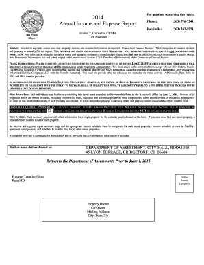 Connecticut Annual Income and Expense Report