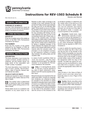 REV-1503 Schedule B