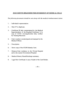 Medical Claim Form Med-97