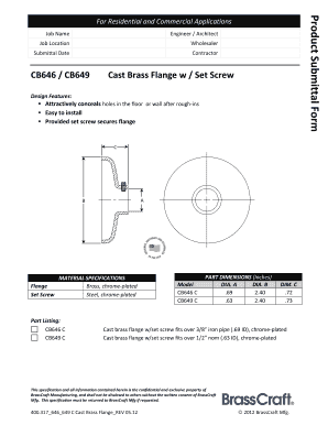 Product Submittal Form