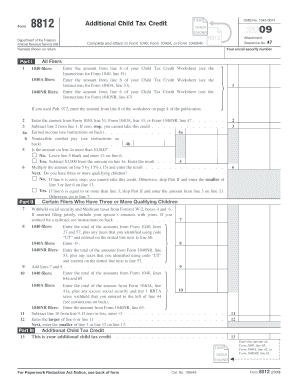 Form 8812 Additional Child Tax Credit