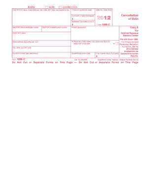 IRS Form 1099-C