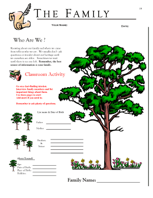 Family Tree Classroom Activity