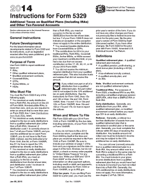Instructions for Form 5329