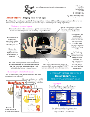 BusyFingers Typing Tutor Order Form