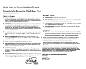 FCCLA Middle Level Member Affiliation Form