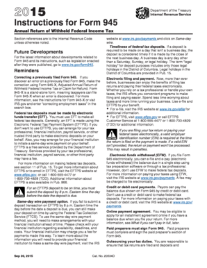 Instructions for Form 945
