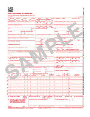 Health Insurance Claim Form 1500