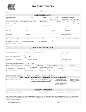 Client Registration Form