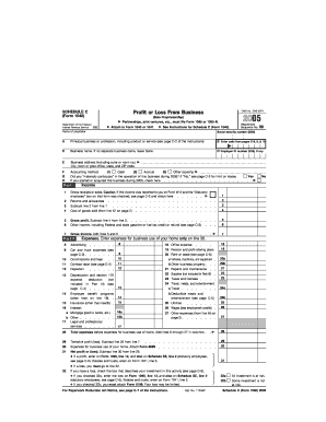 Schedule C (Form 1040) Profit or Loss From Business