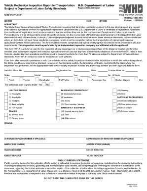 Vehicle Mechanical Inspection Report