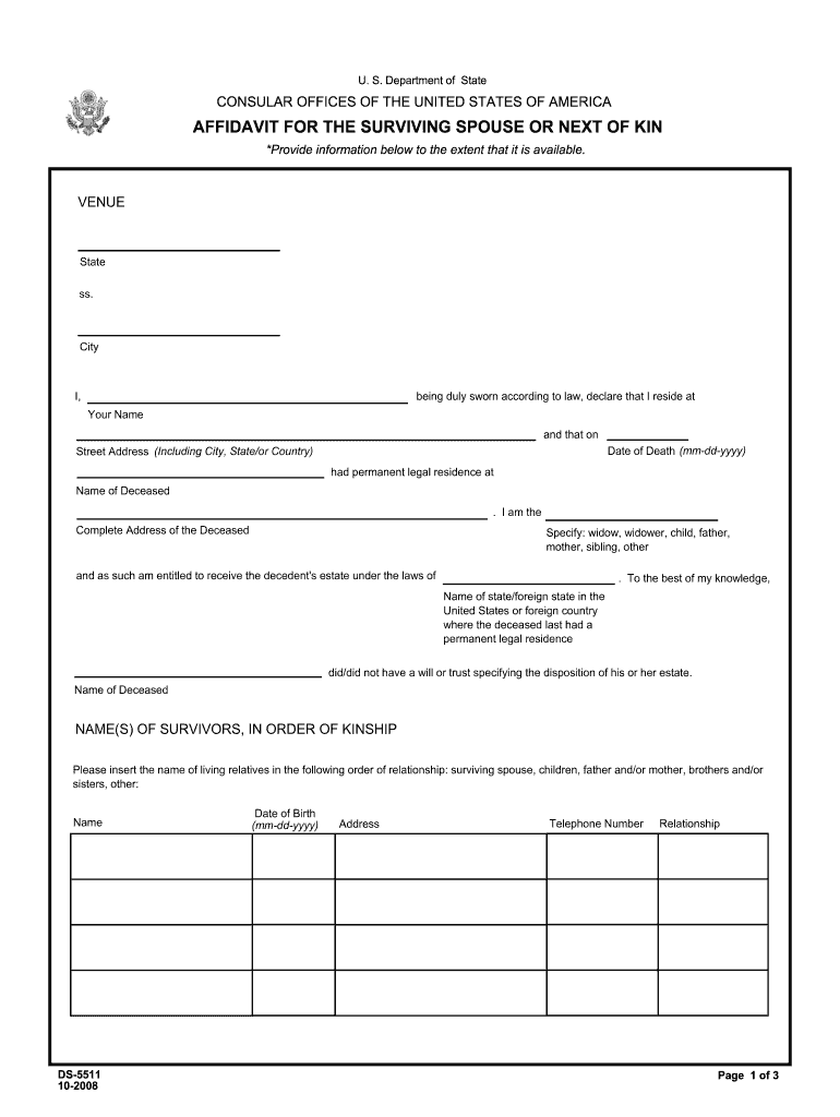 Printable Next Of Kin Form Printable Word Searches