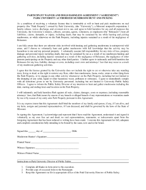 blank liability release form