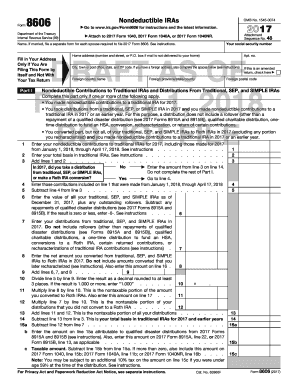 IRS Form 8606 2017