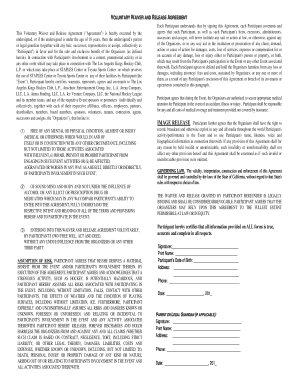 Voluntary Waiver and Release Agreement