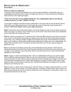 Revelation by Meditation Guide